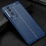 For-Honor-70-Litchi-Texture-Shockproof-TPU-Phone-Case(Blue)