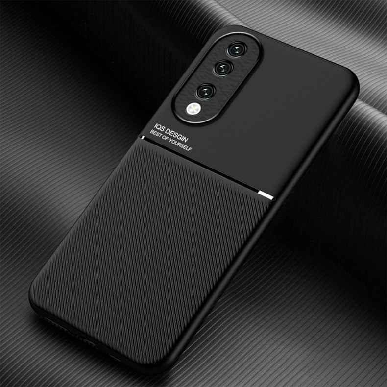 For-Honor-90-Classic-Tilt-Strip-Grain-Magnetic-PC-Hybrid-TPU-Phone-Case(Black)