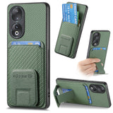 For-Honor-90-Carbon-Fiber-Card-Bag-Fold-Stand-Phone-Case(Green)