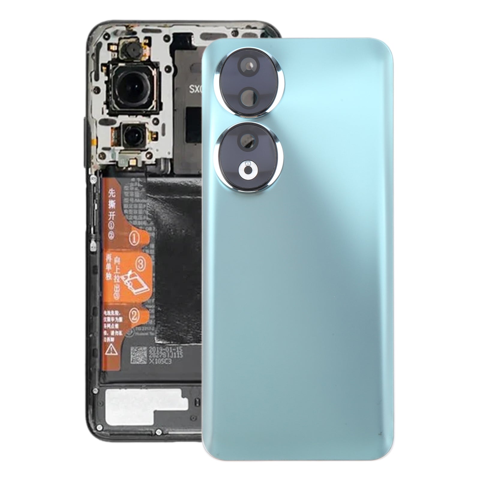 For-Honor-90-Battery-Back-Cover-with-Camera-Lens-Frame(Green)