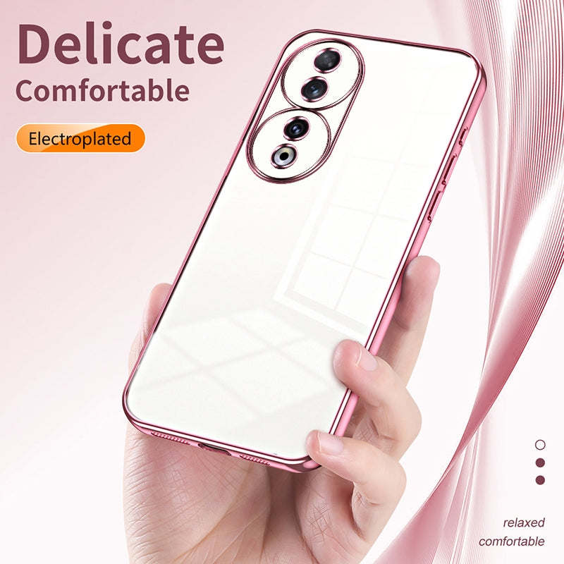 For-Honor-90-Transparent-Plating-Fine-Hole-Phone-Case(Transparent)