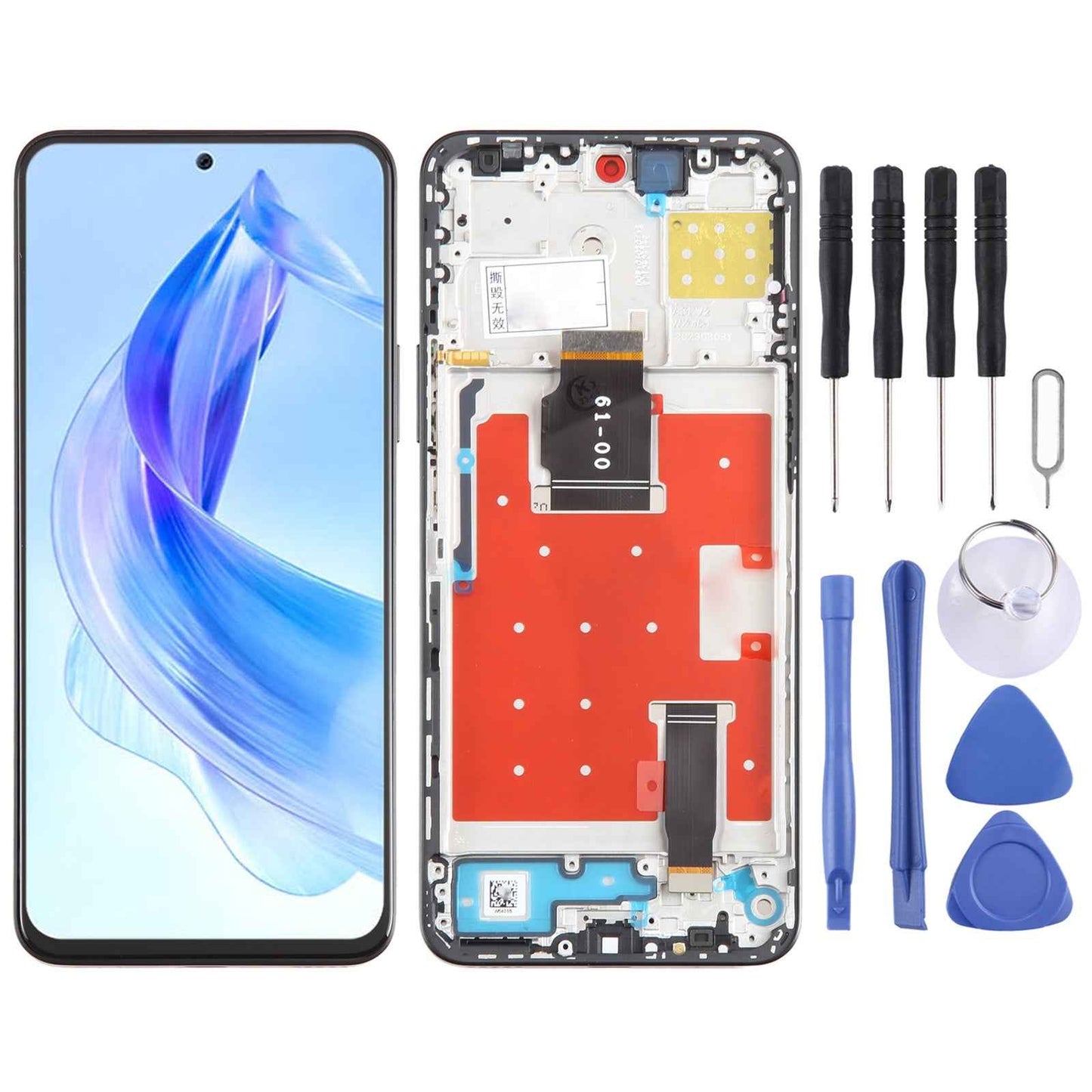 For-Honor-90-Lite-Original-LCD-Screen-Digitizer-Full-Assembly-with-Frame-(Black)