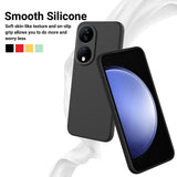 For-Honor-90-Smart-Solid-Color-Liquid-Silicone-Dropproof-Full-Coverage-Phone-Case(Black)