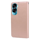 For-Honor-90-Lite-Rose-Embossed-Flip-PU-Leather-Phone-Case(Rose-Gold)
