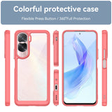 For-Honor-90-Lite-Colorful-Series-Acrylic-Hybrid-TPU-Phone-Case(Red)