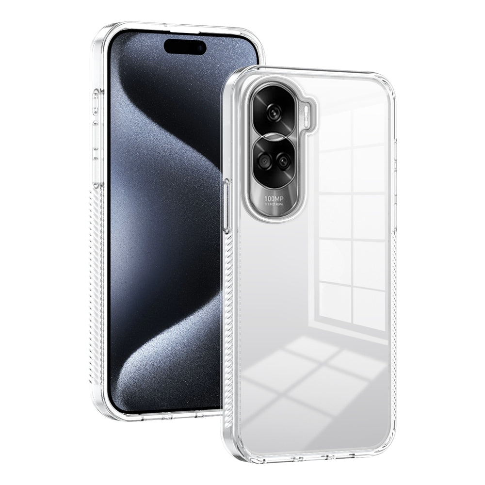 For-Honor-90-Lite-Anti-slip-Clear-Acrylic-Hybrid-TPU-Phone-Case(Transparent)