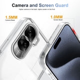 For-Honor-90-Lite-Anti-slip-Clear-Acrylic-Hybrid-TPU-Phone-Case(Transparent)