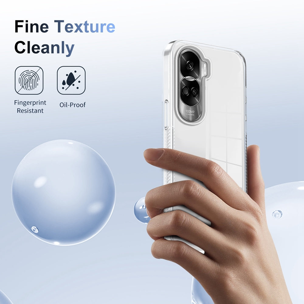 For-Honor-90-Lite-Anti-slip-Clear-Acrylic-Hybrid-TPU-Phone-Case(Transparent)