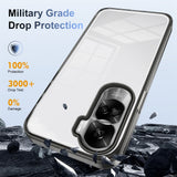 For-Honor-90-Lite-Anti-slip-Clear-Acrylic-Hybrid-TPU-Phone-Case(Black)