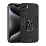 For-Honor-90-Lite-Shockproof-Metal-Ring-Holder-Phone-Case(Black)