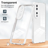For-Honor-90-3-in-1-Clear-TPU-Color-PC-Frame-Phone-Case(White)
