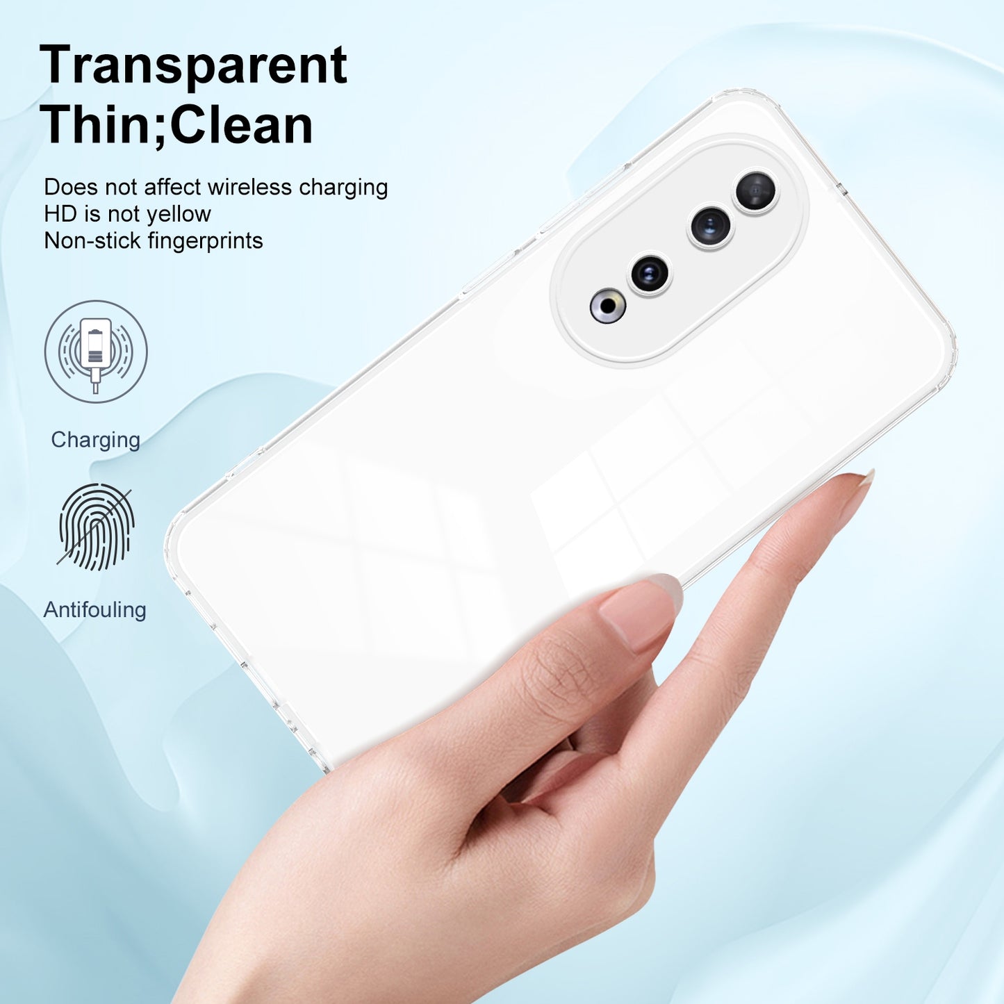 For-Honor-90-3-in-1-Clear-TPU-Color-PC-Frame-Phone-Case(White)