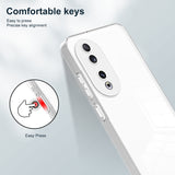 For-Honor-90-3-in-1-Clear-TPU-Color-PC-Frame-Phone-Case(White)