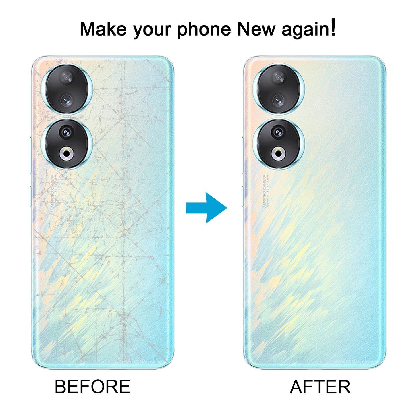 For-Honor-90-Battery-Back-Cover-with-Camera-Lens-Frame(White)