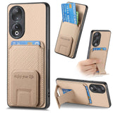 For-Honor-90-Carbon-Fiber-Card-Bag-Fold-Stand-Phone-Case(Khaki)