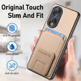 For-Honor-90-Carbon-Fiber-Card-Bag-Fold-Stand-Phone-Case(Khaki)