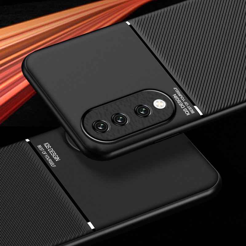 For-Honor-90-Classic-Tilt-Strip-Grain-Magnetic-PC-Hybrid-TPU-Phone-Case(Red)