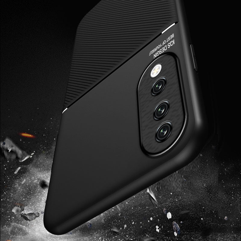 For-Honor-90-Classic-Tilt-Strip-Grain-Magnetic-PC-Hybrid-TPU-Phone-Case(Red)