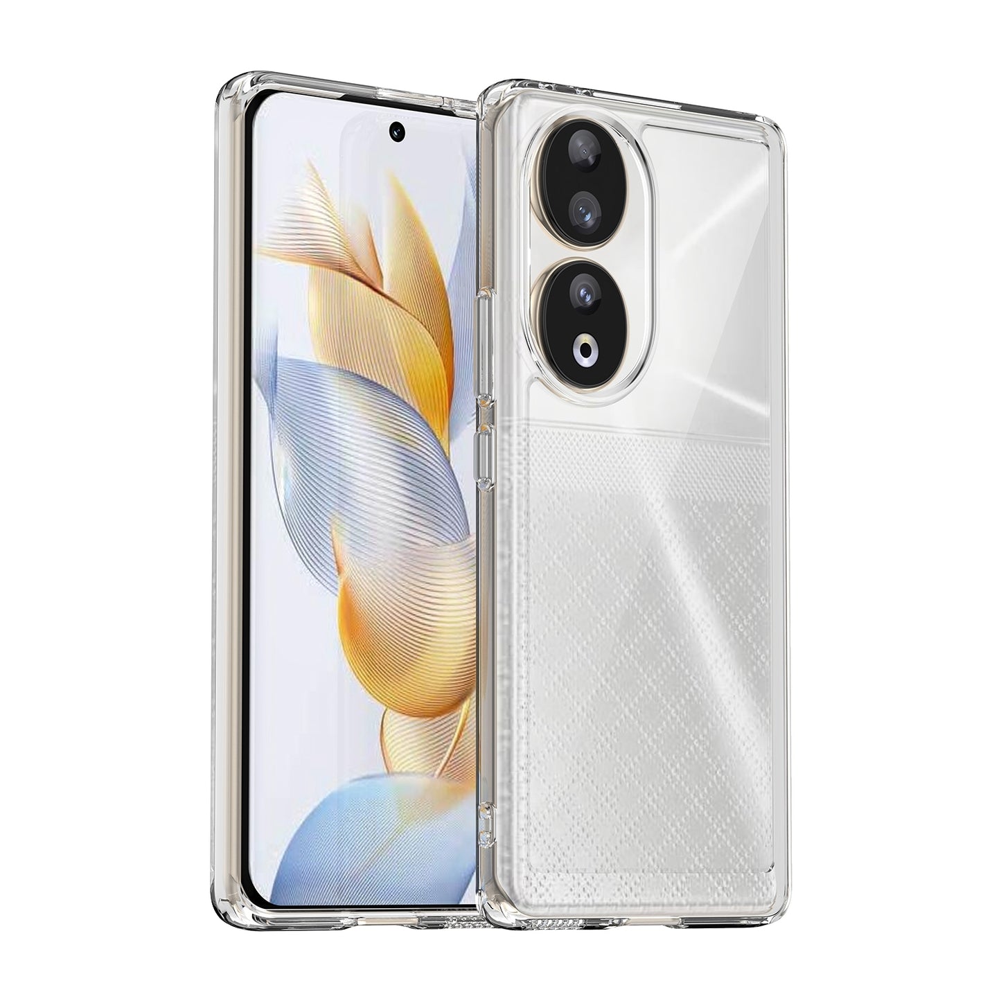 For-Honor-90-Colorful-Series-Acrylic-Hybrid-TPU-Phone-Case(Transparent)