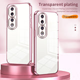 For-Honor-90-Pro-Transparent-Plating-Fine-Hole-Phone-Case(Green)