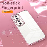 For-Honor-90-Pro-Transparent-Plating-Fine-Hole-Phone-Case(Green)