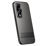 For-Honor-90-R-JUST-RJ-61-Electroplating-Frosted-TPU-+-PC-Phone-Case-with-Holder(Grey)
