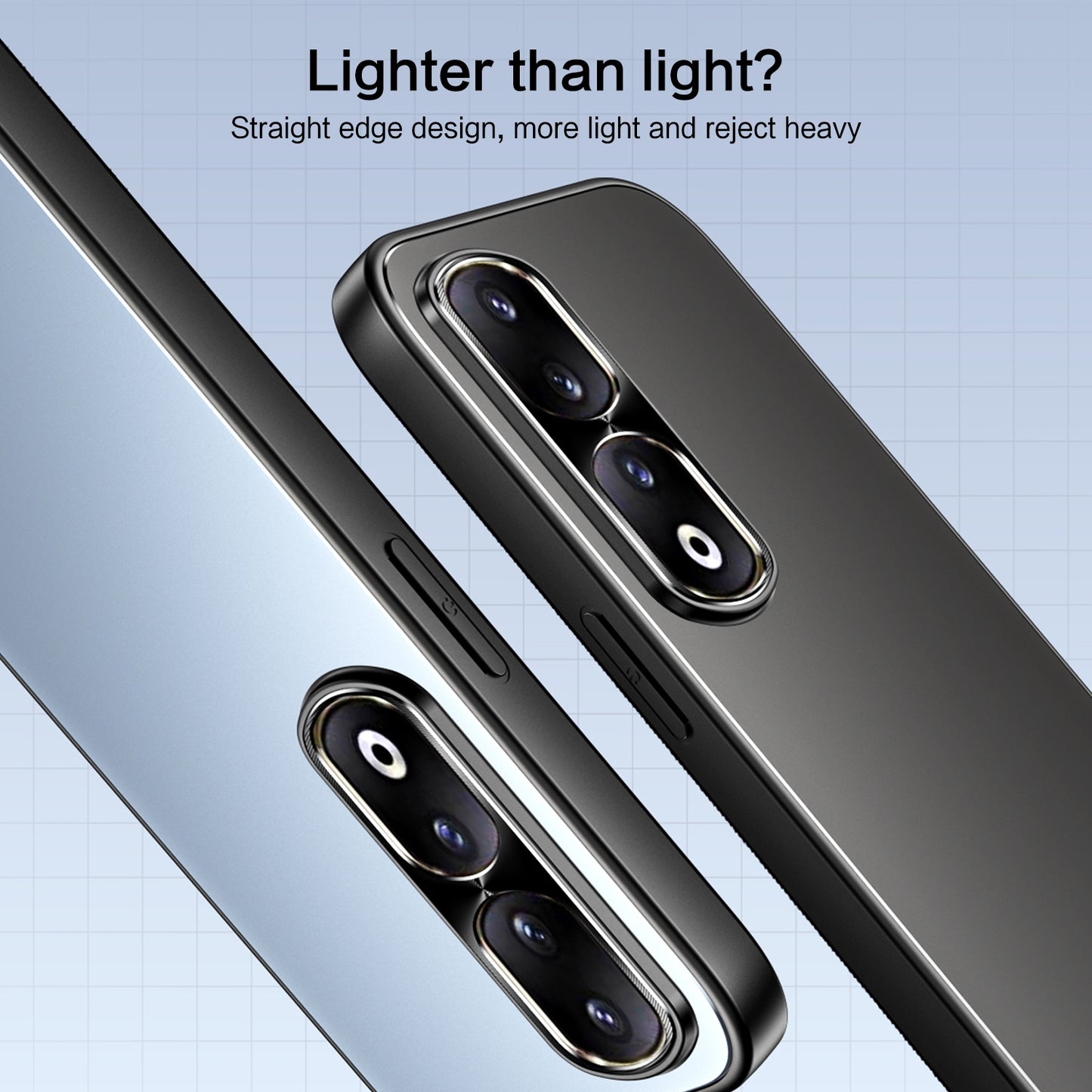 For-Honor-90-R-JUST-RJ-61-Electroplating-Frosted-TPU-+-PC-Phone-Case-with-Holder(Grey)