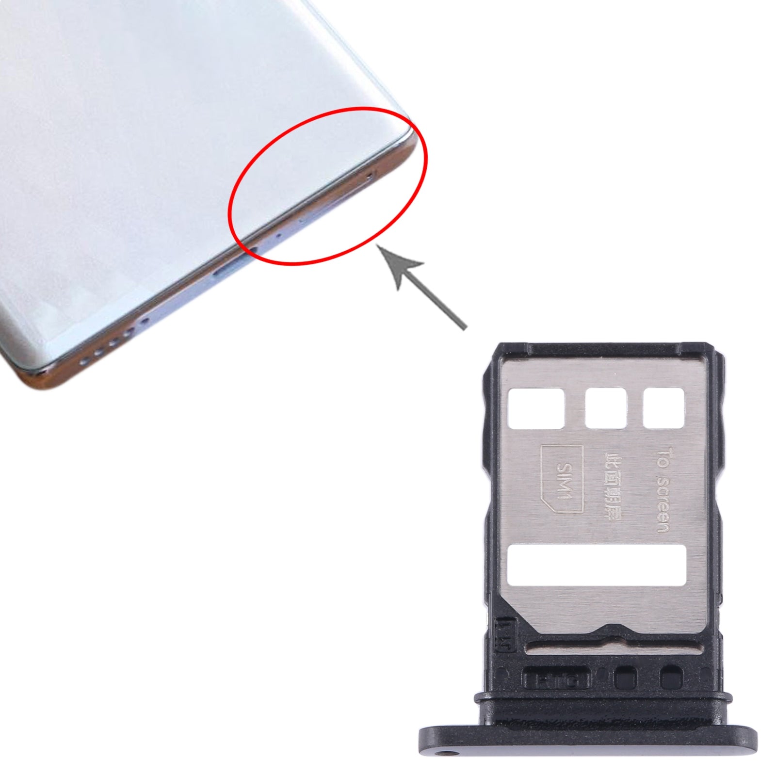 For-Honor-90-SIM-+-SIM-Card-Tray-(Black)