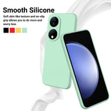 For-Honor-90-Smart-Solid-Color-Liquid-Silicone-Dropproof-Full-Coverage-Phone-Case(Green)