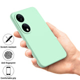 For-Honor-90-Smart-Solid-Color-Liquid-Silicone-Dropproof-Full-Coverage-Phone-Case(Green)