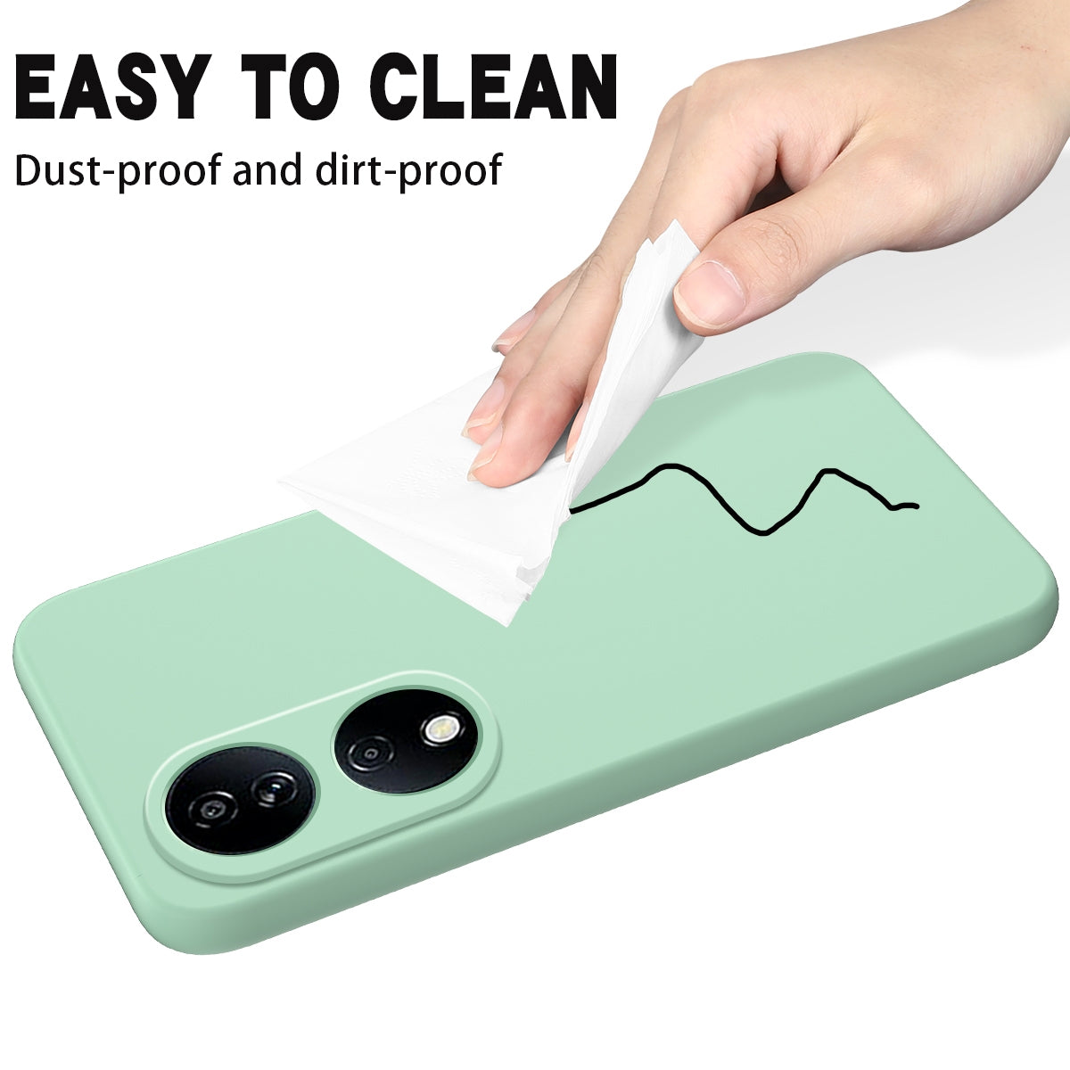 For-Honor-90-Smart-Solid-Color-Liquid-Silicone-Dropproof-Full-Coverage-Phone-Case(Green)