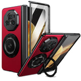 For-Honor-Magic-V3-Gold-Medal-Rotating-Folding-Series-Ring-Holder-Phone-Case(Red)