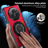 For-Honor-Magic-V3-Gold-Medal-Rotating-Folding-Series-Ring-Holder-Phone-Case(Red)