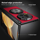 For-Honor-Magic-V3-Gold-Medal-Rotating-Folding-Series-Ring-Holder-Phone-Case(Red)