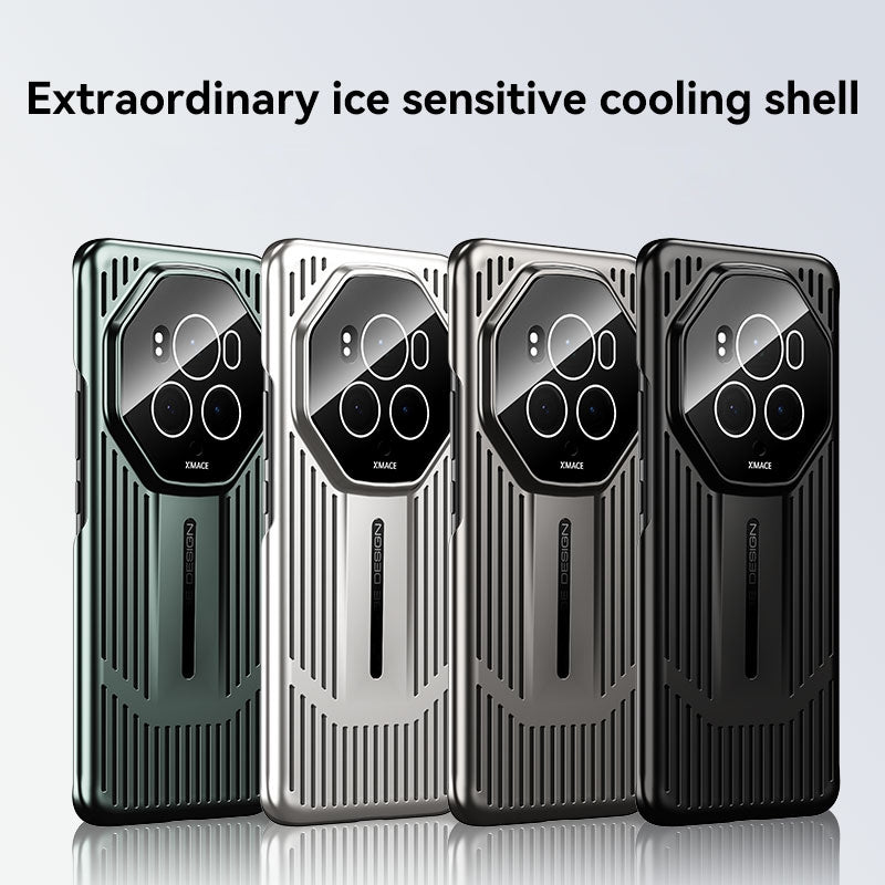 For-Honor-Magic6-Pro-Ice-Sense-Heat-Dissipation-Electroplating-Frosted-Phone-Case(Silver)