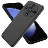 For-Honor-Magic-6-Lite-Solid-Color-Liquid-Silicone-Dropproof-Full-Coverage-Protective-Case(Black)