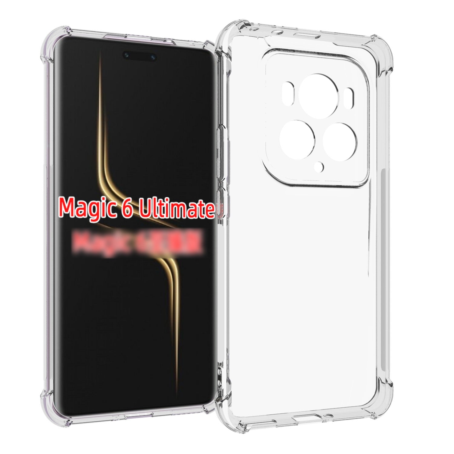For-Honor-Magic6-Ultimate-Shockproof-Non-slip-Thickening-TPU-Phone-Case(Transparent)