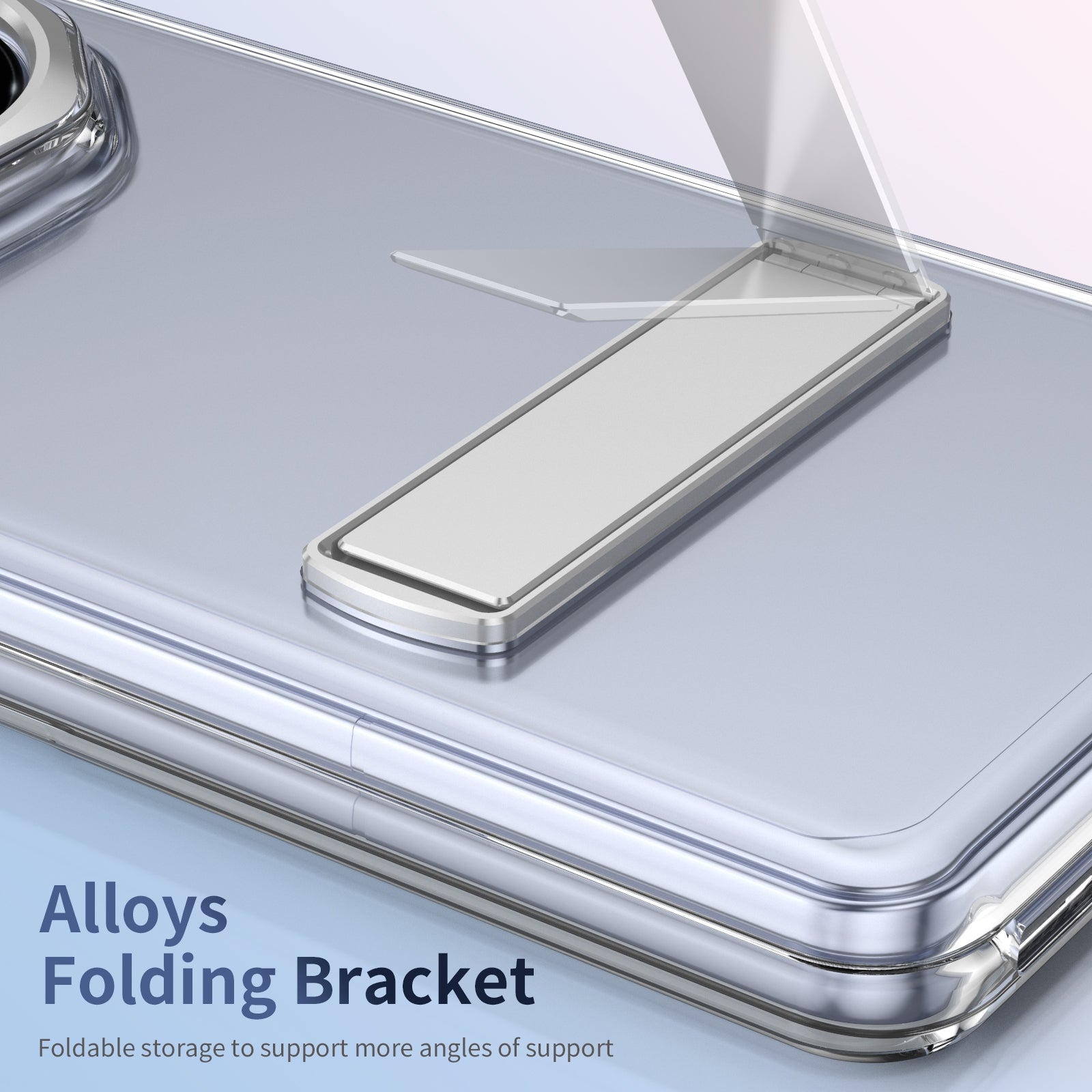 For-Honor-Magic-V3-Ice-Cold-Holder-PC-Hybrid-TPU-Phone-Case(Silver)