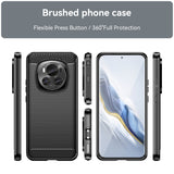 For-Honor-Magic-6-Carbon-Fiber-Brushed-Texture-TPU-Phone-Case(Black)