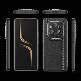 For-Honor-Magic6-Ultimate-Litchi-Texture-Shockproof-TPU-Phone-Case(Black)