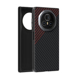 For-Honor-Magic-V3-ABEEL-C-Carbon-Fiber-Series-6D-Micro-Relief-MagSafe-Phone-Case(Black-Red)