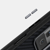 For-Honor-Magic-V3-ABEEL-C-Carbon-Fiber-Series-6D-Micro-Relief-MagSafe-Phone-Case(Black-Red)