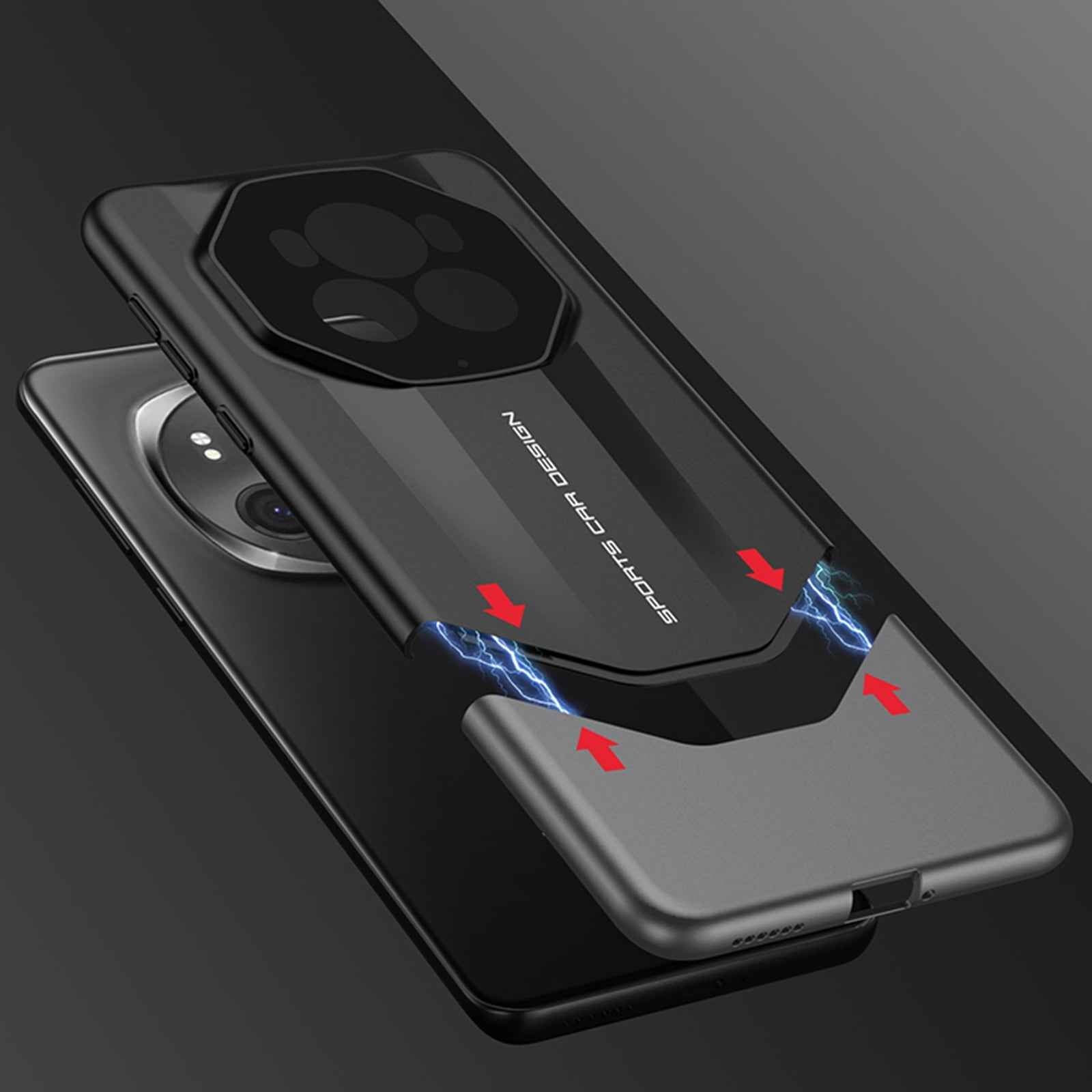 For-Honor-Magic6-Pro-GKK-Imitation-Ultimate-Design-All-inclusive-Shockproof-Phone-Case(Balck)