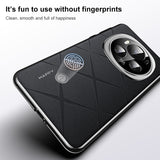 For-Honor-Magic6-Plain-Leather-PC-Phone-Case(Brown)