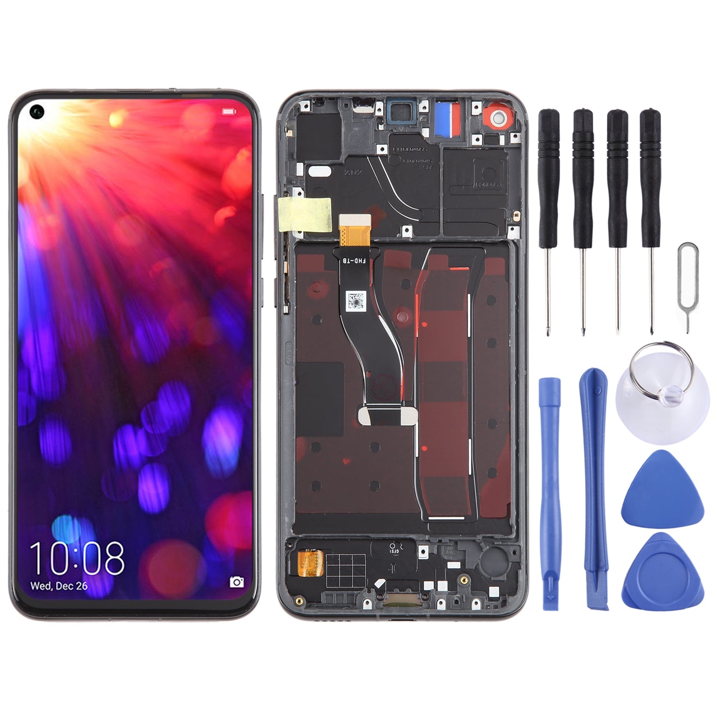 For-Honor-View-20-Original-LCD-Screen-Digitizer-Full-Assembly-with-Frame-(Black)