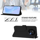 For-Honor-X30-5G-/-X9-5G-/-X9-4G-Skin-Feel-Solid-Color-Leather-Phone-Case-with-Lanyard(Black)