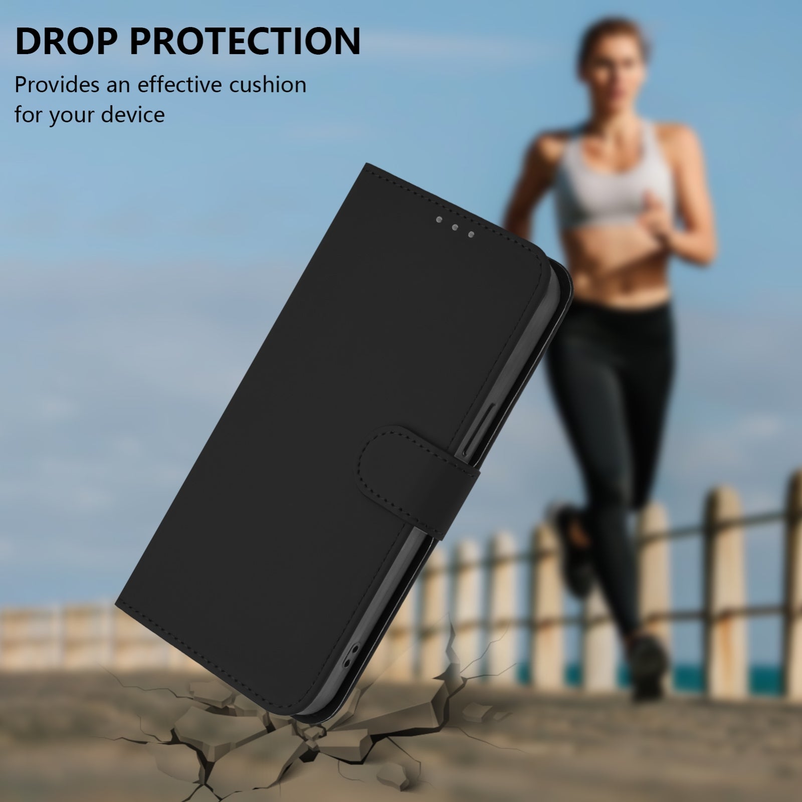 For-Honor-X30-5G-/-X9-5G-/-X9-4G-Skin-Feel-Solid-Color-Leather-Phone-Case-with-Lanyard(Black)