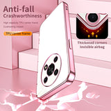 For-Honor-X30-/-X9-5G-Transparent-Plating-Fine-Hole-Phone-Case(Pink)
