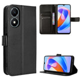 For-Honor-X5-Plus-Diamond-Texture-Leather-Phone-Case(Black)