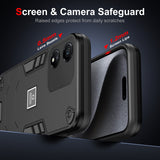 For-Honor-X5-Plus-2-in-1-Shockproof-Phone-Case(Black)